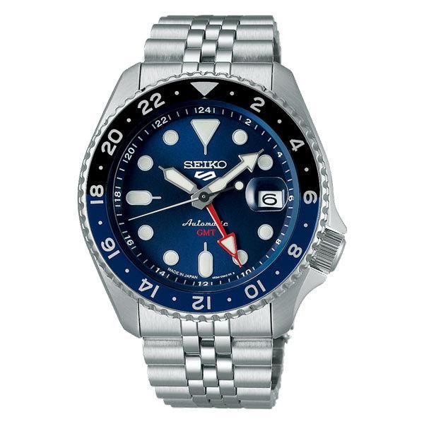 極美品 SEIKO 5スポーツ GMT SBSC003 国内正規品セイコー 青黒 Seiko 5 Sports SEIKO セイコー SBSC003 腕時計 メンズ クオーツ GMT