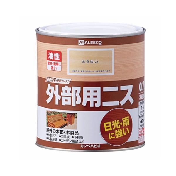 外部用ニス 油性 外部用 ニス トウメイニス ステイン 塗料 オイルステイン 補修用品  0.7L カンペハピオ 32652