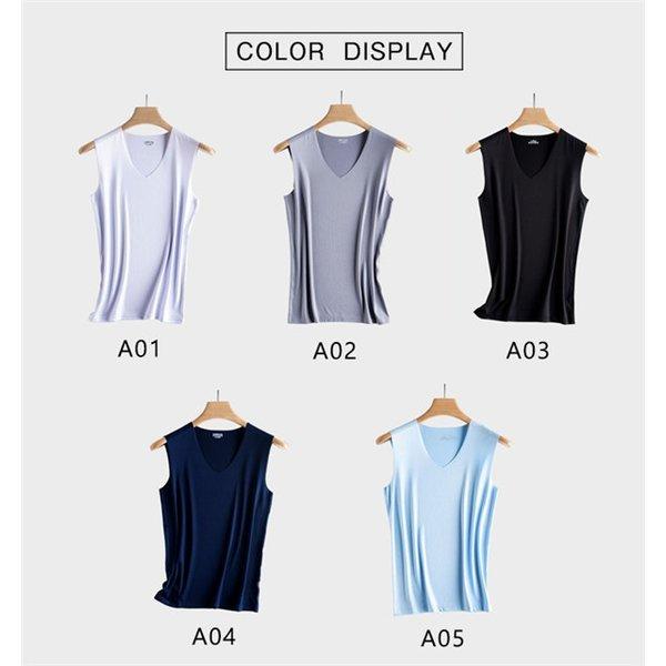 メンズインナーシームレス冷感ノースリーブvネックシャツタンクトップ涼しいスーツインナー下着肌触り Sei4360 Bi36am4uhe 星恒shop 2 通販 Yahoo ショッピング