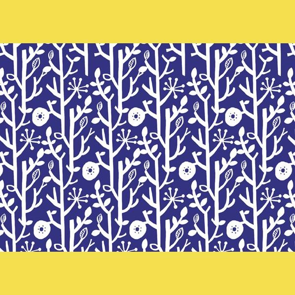 ランチョン しきがみ 越前の和紙 北欧柄 即納 在庫限り 5枚入 タイミングによってはご用意できない場合がございます ツリー青