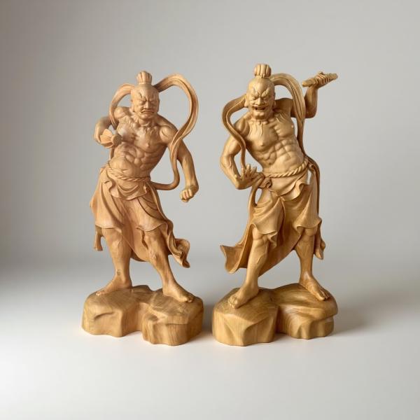 仏像 仁王像 金剛力士像 密迹力士像 阿形像 吽形像 護法善神 ツゲ黄楊