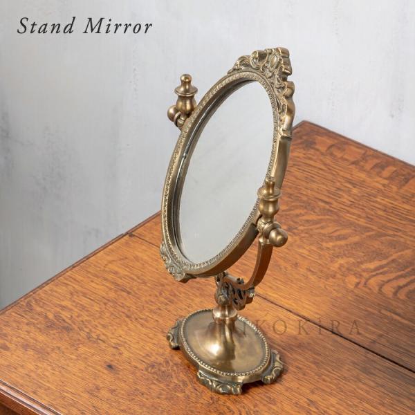 プリンセスミラー 卓上ミラー スタンドミラー おしゃれ 鏡 ミラー かがみ 商品追加値下げ在庫復活 北欧 お嬢 姫 マキアージュ リビング 洗面 上品 アンティーク 化粧鏡