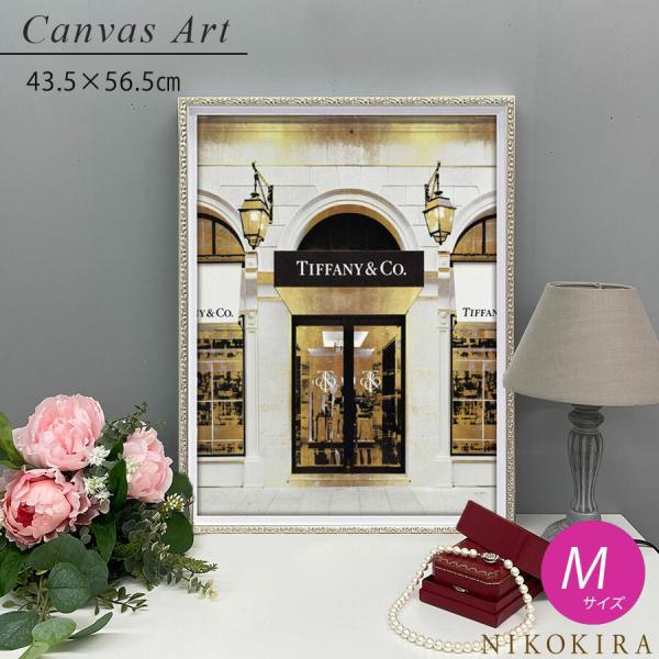 【美品】ティファニー　高級アートパネル Amazon.co.jp: クリスタルアート おしゃれ 35x45cm アート