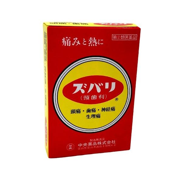 ズバリはエテンザミド、アセトアミノフェン最大量配合した解熱鎮痛薬です。1日2回服用です。〔有効成分量〕1日量（2包）中エテンザミド…1000mg無水カフェイン…140mgアセトアミノフェン…600mgアリルイソプロピルアセチル尿素…120m...