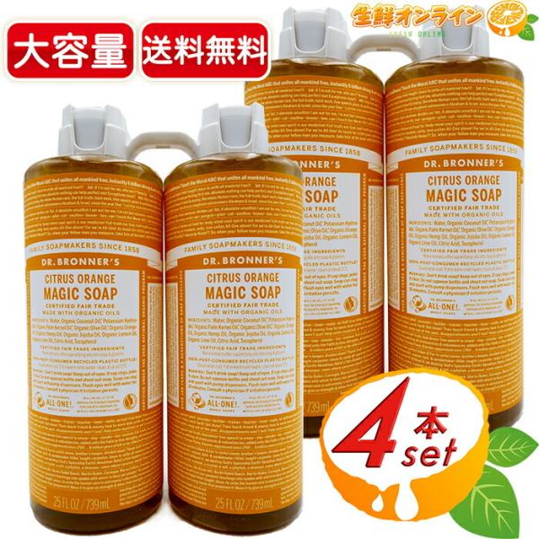 Dr.Bronner's（ドクターブロナー） ≪946ml×4本セット≫【DR.BRONNER'S