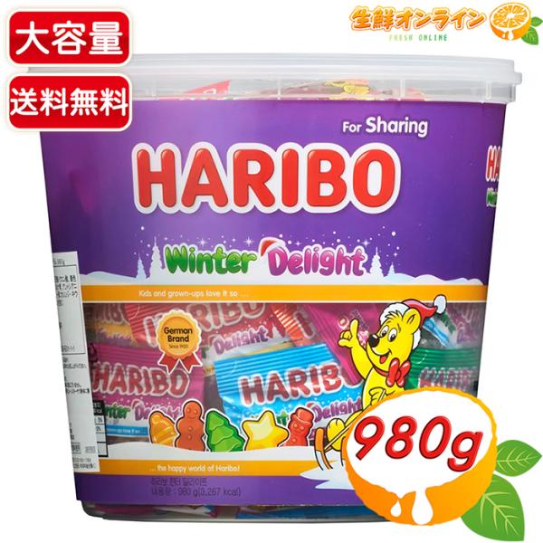 商品名： ハリボー ウィンター デライト / HARRIBO WINTER DELIGHT名称： キャンデー原材料名： 水あめ、砂糖、ゼラチン、ぶどう糖/クエン酸、 着色料 (果汁、 フラボノイド スピルリナ青、アントシアニン、カラメル)、...