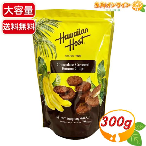 Hawaiian Host 【Hawaiian Host】チョコバナナチップス 大容量 300g
