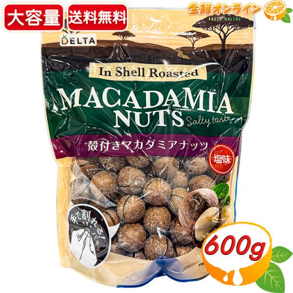 【デルタ】殻付きマカダミア 塩味 大容量 600g マカダミアナッツ マカデミアナッツ 手で割れる ナッツ お菓子 おやつ おつまみ 豆【コストコ】