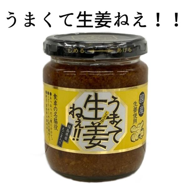 調味料 しょうが うまくて生姜ねぇ 1個 ふくしま 福島県産えごま入り 料理王国100選 240ｇ お取り寄せグルメ