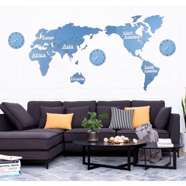 特価Blaeu 壁掛けアンティーク風世界地図 二つの球体地図、人気の金