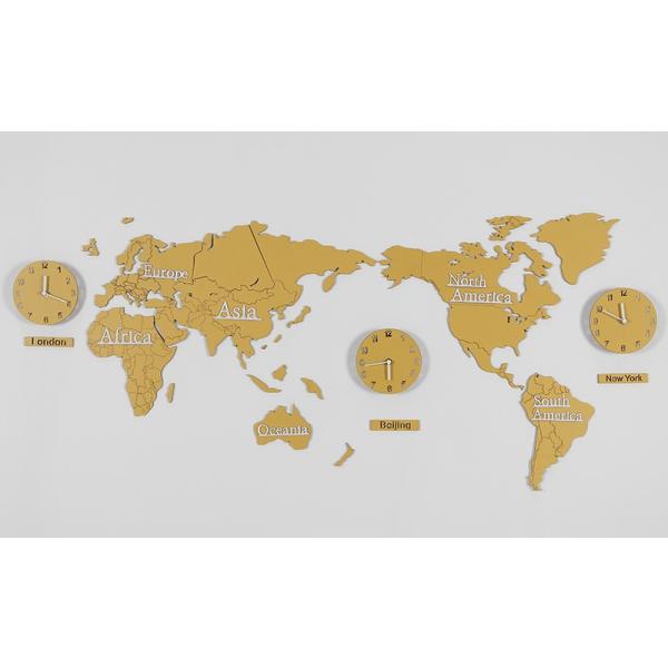 世界地図壁時計 壁掛け時計 北欧世界時計 世界地図 ナチュラル プレゼント キッズルーム 寝室 リビング壁飾り 店舗 会社用時計 w6