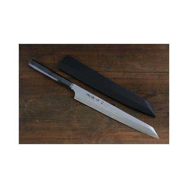 堺 孝行 青龍 青ニ鋼 剣型柳刃包丁 300mm