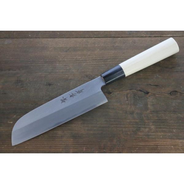 左利き用】 堺 孝行 霞研 白鋼 鎌型薄刃包丁 - 210mm : 清助刃物