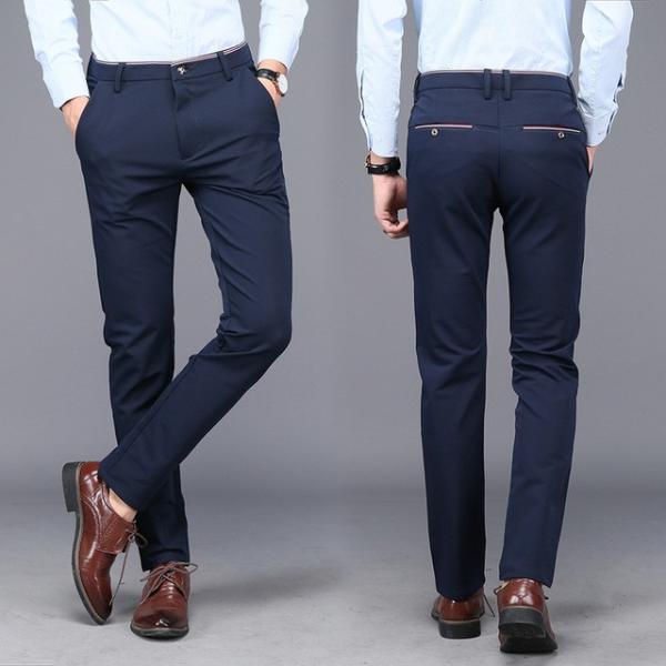スラックス メンズ ビジネス スラックス ウォッシャブル スリム 洗える スーツパンツ ロングパンツ ストレートパンツ ボトムス 長ズボン 紳士用 春秋夏