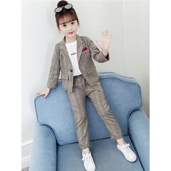スーツ フォーマル 女の子 子供服 キッズ 上下 セットアップ 長袖 チェック柄 ジャケット ロングパンツ 2点セット 入学式 卒業式 可愛い 通学着 Buyee Buyee 일본 통신 판매 상품 옥션의 대리 입찰 대리 구매 서비스