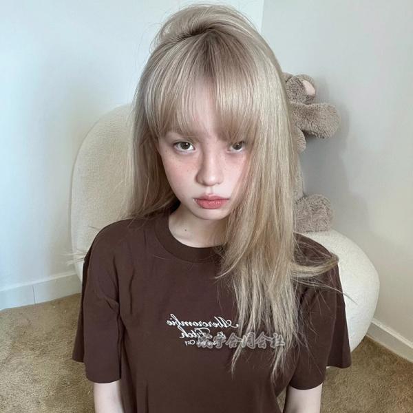 ウィッグ レディース フルウィッグ 小顔 ロング ストレートヘア 前髪あり ぱっつん前髪 コスプレ 仮装 レディース パーティー イベント ロリータ ハロウィン