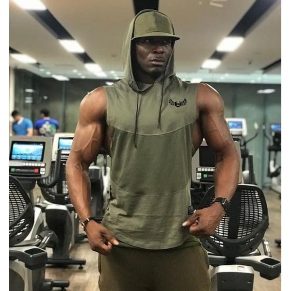 Tシャツ メンズ ノースリーブパーカー フード付き スポーツウエア トレーニング 運動 夏 タンクトップ 男性用 カジュアル ランニングシャツ スポーツウエア Buyee 日本代购平台 产品购物网站大全 Buyee一站式代购 Bot Online