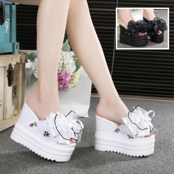 フェミニン ウェッジソールサンダル スリッパ レディース 厚底 サボサンダル 可愛い オープントゥサンダル ボタニカル柄 蝶結び付き 歩きやすい 春夏 ミュール Buyee Buyee Japanese Proxy Service Buy From Japan Bot Online