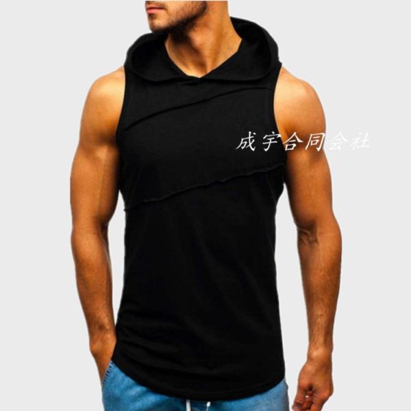 メンズ ノースリーブ Tシャツ タンクトップ フード付き トレーニングウェア ジムウェア ランニング カジュアル 吸汗速乾 スポーツウェア 男性用 4color Buyee Buyee Japanese Proxy Service Buy From Japan Bot Online