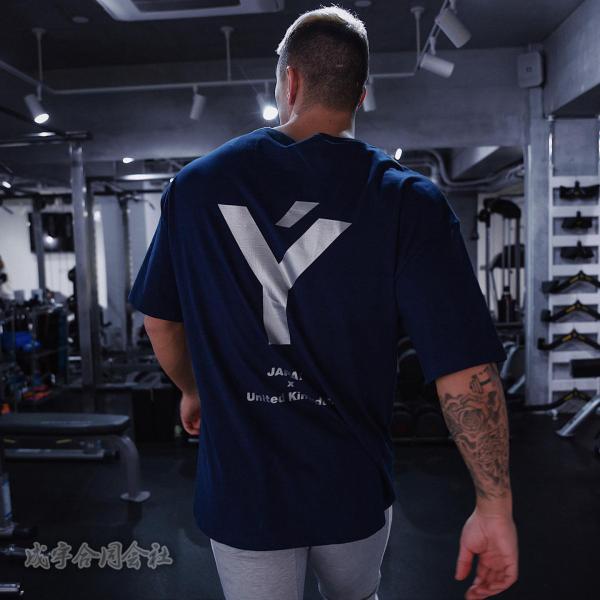 メンズ 英字プリント Tシャツ 半袖 サマー トレーニングウェア カジュアル 筋トレ ゆったり コットン ジム ドッキング トレーニングウェア 吸汗 速乾