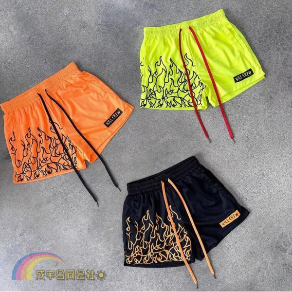 メッシュパンツ ショートパンツ メンズ 短めパンツ フィットネスパンツ 3分丈 トレーニング 短パン スポーツパンツ ジョギング ランニング 筋トレ 通気 速乾