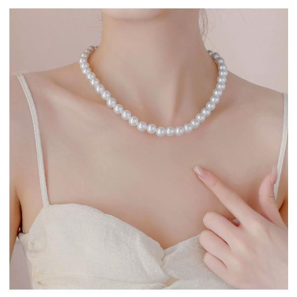 パールネックレス 結婚式 アクセサリー ロング ネックレス 入学式 卒業 