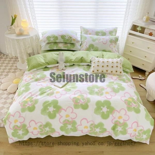 布団カバー セミダブル 4点セット 綿 布団かばー ベットカバー