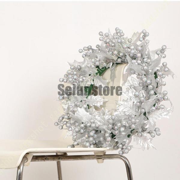 クリスマス リース クリスマス花輪 ナチュラルリース 玄関 造花 壁掛けフラワー ぶら下げ飾り ドアリース 飾り 庭園 結婚式 店舗 撮影 道具 クリスマス ハロウィン 飾り デコレーション リース 可愛い【素材】 PVC【サイズ】直径（外...