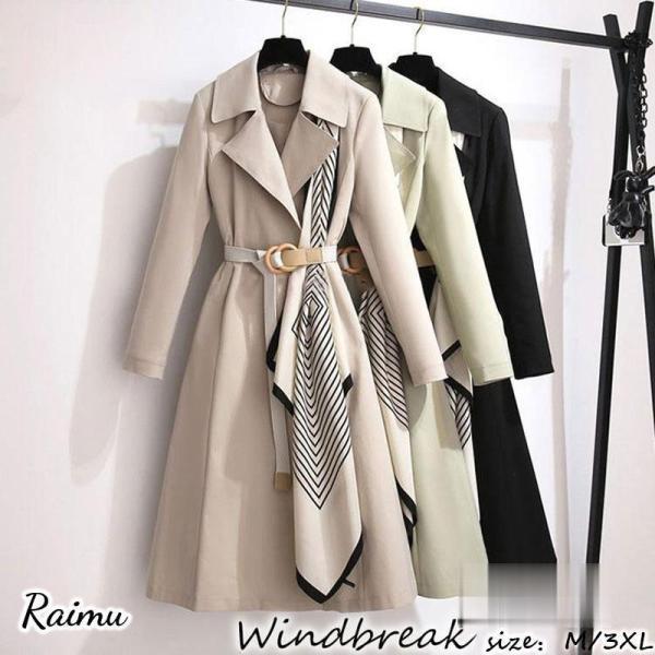 【素材】：ポリエステル【カラー】：ベージュ、ブラック、グリーン【サイズ】：（約）*着丈：97cm(M) 98cm(L) 100cm(XL) 101cm(2XL) 103cm(3XL)*バスト：90cm(M) 96cm(L) 102cm(XL...