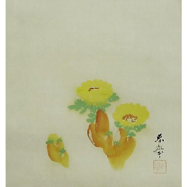 骨董品古美術品おしゃれな掛け軸日本画家山元春挙 福寿草 Buyee 日本代购平台 产品购物网站大全 Buyee一站式代购bot Online