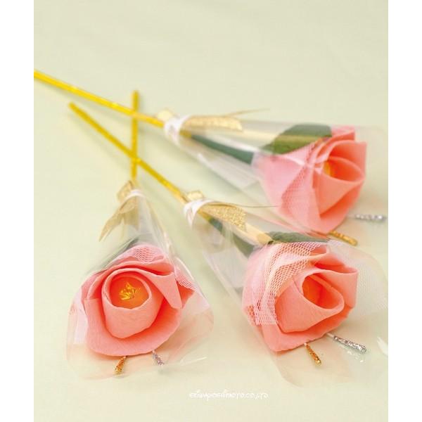 プチギフト フラワーローズキャンディー ピンク 1本 S ワイハウス 通販 Yahoo ショッピング