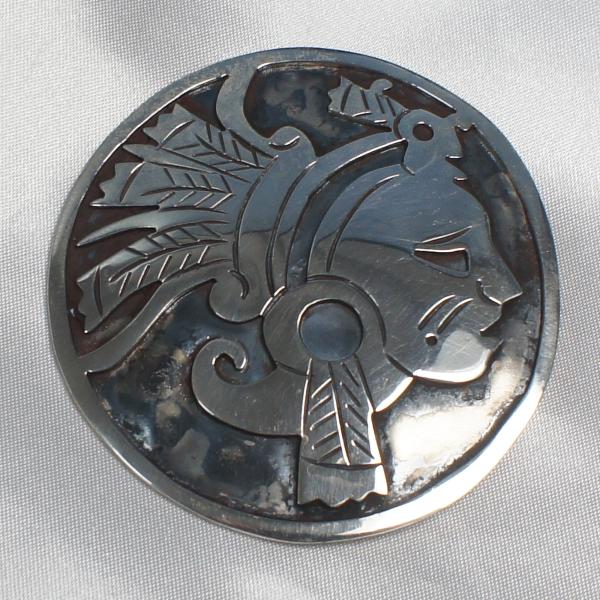 シルバー925 メキシコ製 ヴィンテージ ブローチ チャーム ブローチ シルバー925 メキシコ製 純銀 大 SILVER925 : 西洋硝子堂