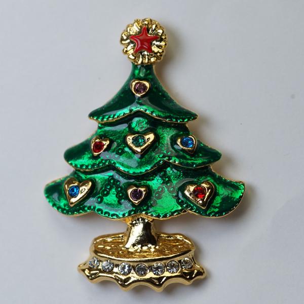 タックピン ピンブローチ クリスマスツリー X クリスマス アクセサリー