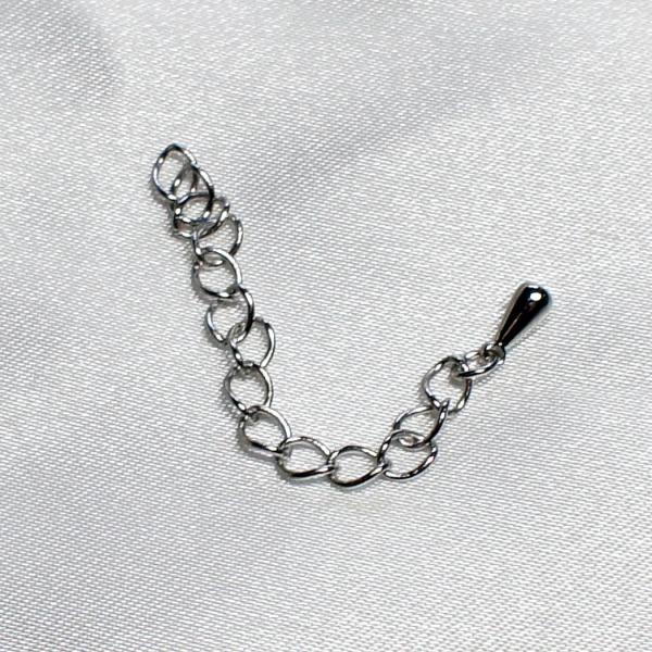 アジャスタ シルバー （5本入り） 金具 DIY アクセサリーパーツ チェーン