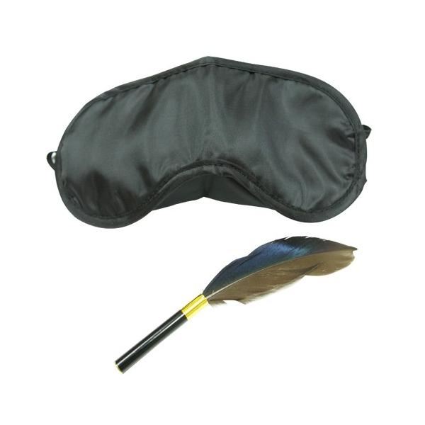 アイマスクとくすぐり羽のセット！遊び心満載のセットです。アイマスクは簡単装着！ゴムひもタイプ。羽根は携帯に便利なポケットサイズ。ジョークグッズ、アクセサリーとしての販売になります。【商品スペック】■セット内容：アイマスク/くすぐり羽（各1個...