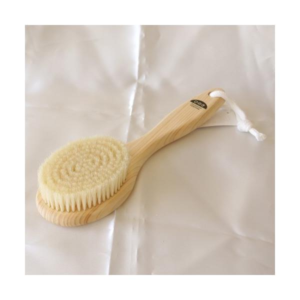 マッサージ お風呂 豚毛 ボディブラシM（ハード）ショート ウェット