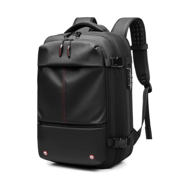 ビジネスリュック リュックサック メンズ バックパック 50L 真空圧縮 PC収納 拡張可能防水 リュック 大容量 多機能 盗難防止 通気 無地 通勤通学 旅行 出張 15.6