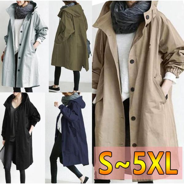 トレンチコート スプリングコート レディース コート アウター ロング