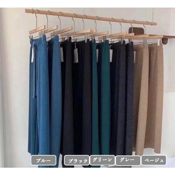 ニット ガウチョパンツ 秋冬 レディース 無地 コーデ 40代 ロング ワイドパンツ スリット おしゃれ きれいめ 黒 Sekit 良品店ヤフーショップ 通販 Yahoo ショッピング