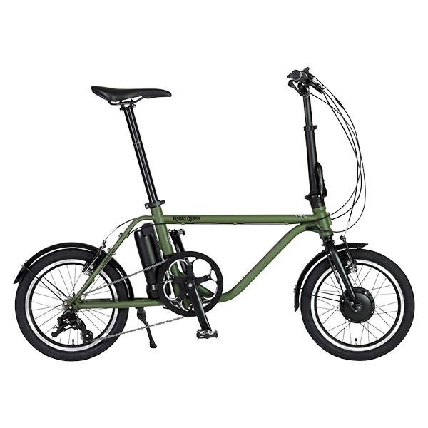 ハリークイン HARRY QUINN Liverpool163E オリーブ 16型 電動アシスト