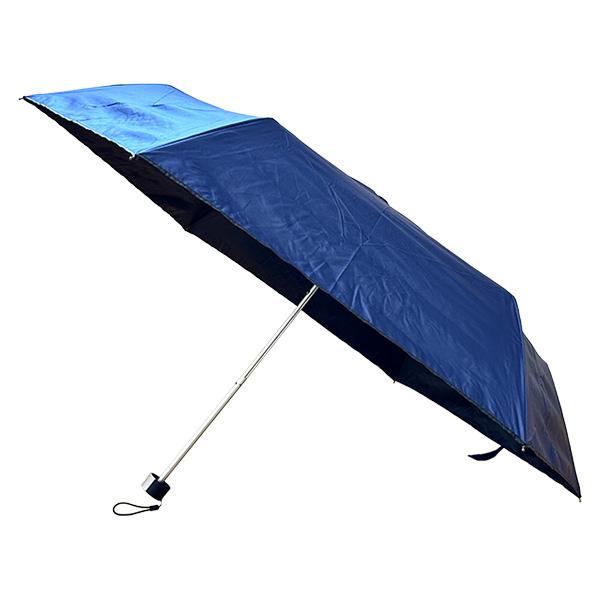 NAKATANI（中谷） 即日出荷 晴雨兼用無地折 紳士折傘 60cm ネイビー