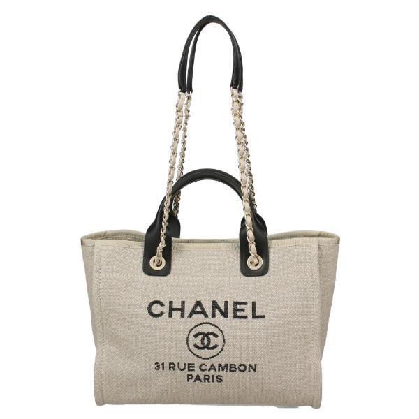 シャネル CHANEL トートバッグ レディース ベージュ ブラック AS3257 B08029 NI018 シャネル CHANEL トートバッグ レディース ベージュ ブラック AS3257 B08029 NI018