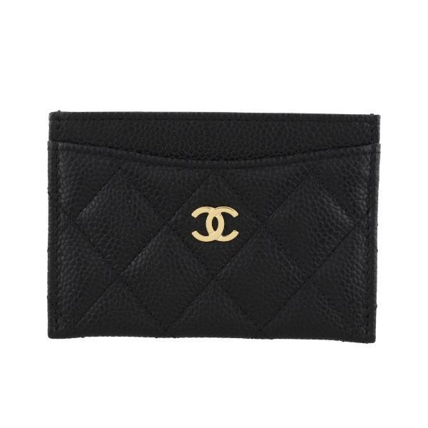 CHANEL シャネル カードケース レディース ブラック AP0213