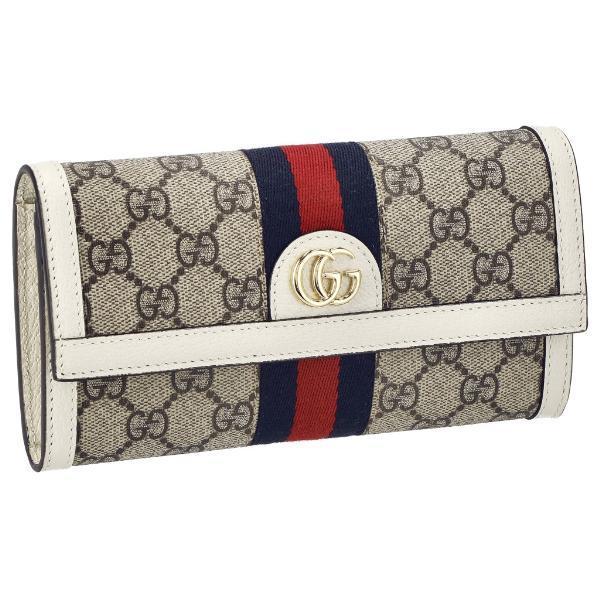 GUCCI グッチ 長財布 レディース オフィディア ホワイト 523153 GUCCI グッチ 長財布 レディース オフィディア ホワイト 523153