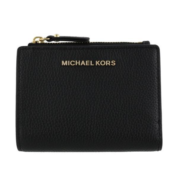 小物 MICHAEL KORS 34F9GJ6F2L 001 BLACK MICHAEL KORS（マイケルコース） 二つ折り財布 レディース JET SET