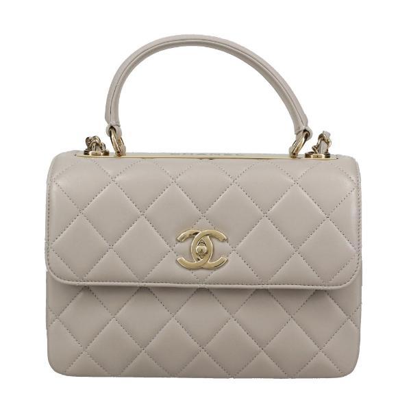 CHANEL グレー ショルダーバッグ マトラッセ チェーンショルダー グレー[] Matelasse Chain