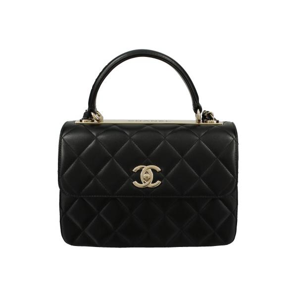 CHANEL シャネル ハンドバッグ レディース ココマーク ブラック CHANEL シャネル ハンドバッグ レディース ココマーク ブラック