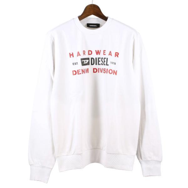 DIESEL ディーゼル トレーナー メンズ ホワイト Mサイズ A00320-0HAYT 