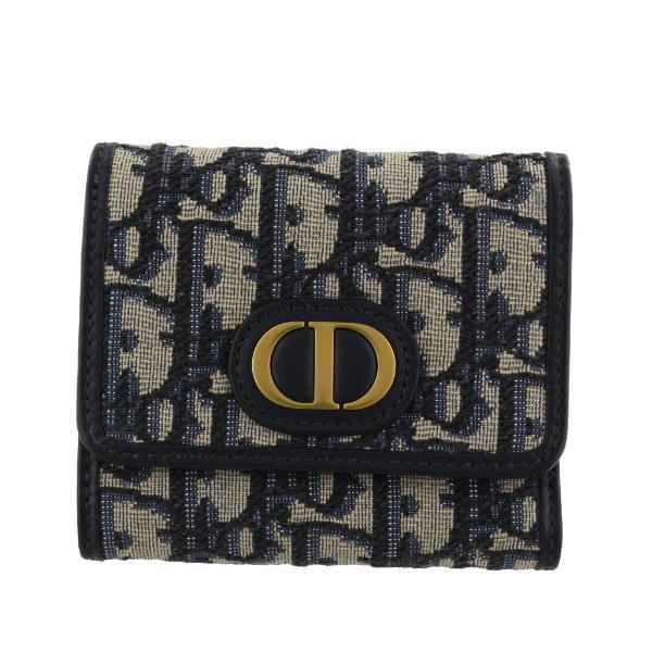 クリスチャンディオール Dior 三つ折り財布 レディース ブルー S2057 UTZQ M928