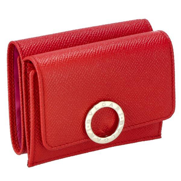 BVLGARI（ブルガリ） 三つ折り財布 レディース BB レッド 288651 SSCOR